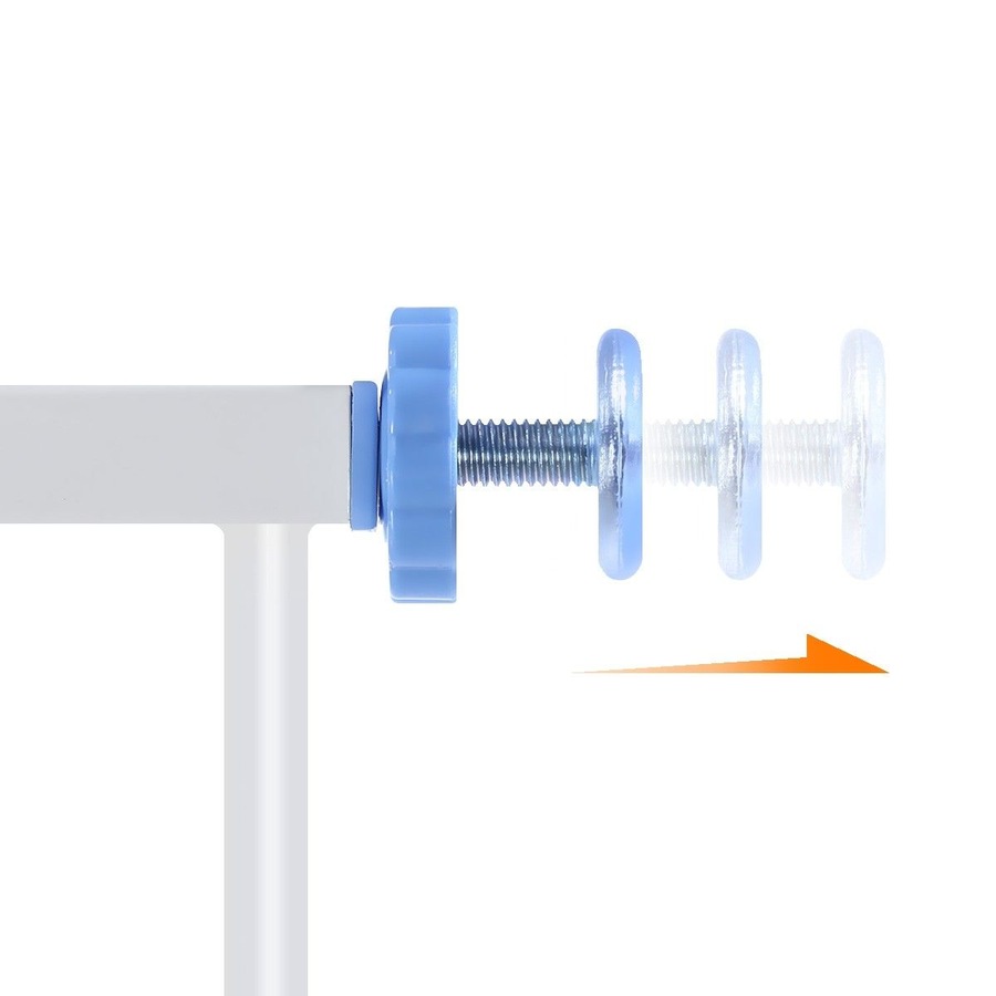 Baby Child Pet Safety Gate Stairway Barrier with Cat Door 100cm Tall