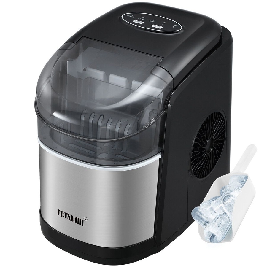 Buy 12KG Ice Maker Bullet Shaped Cube Making Machine Countertop Home ...