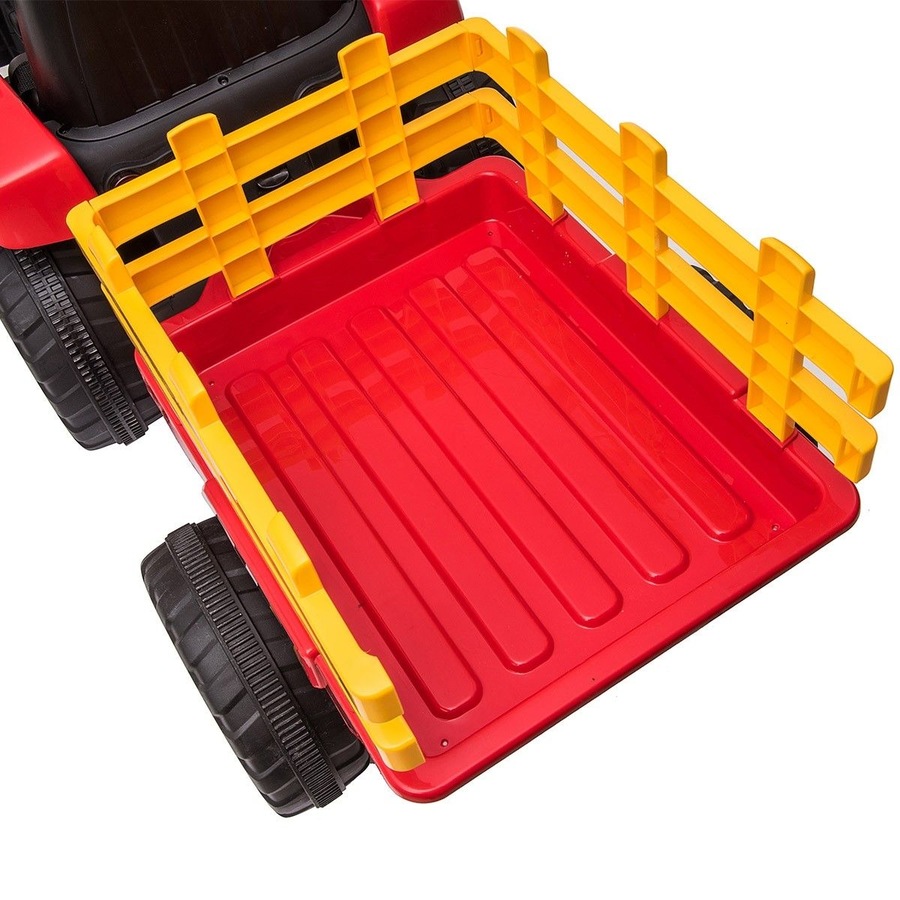 12V Electric Kids Ride On Tractor and Trailer Farm Toy Tractor Set