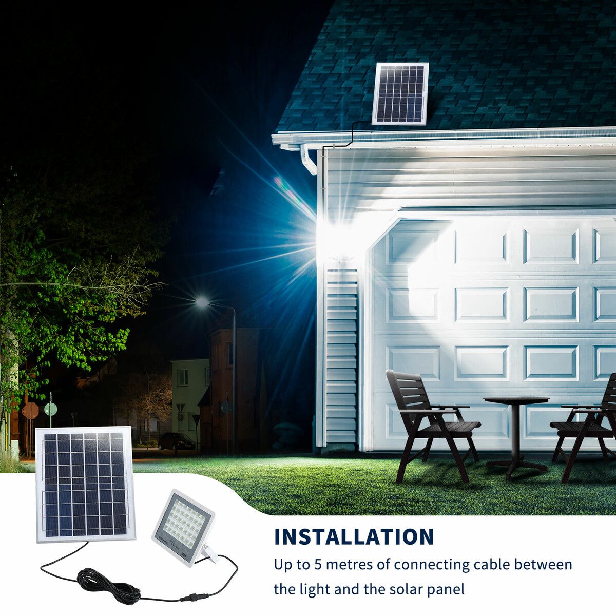 140 led solar deals lights