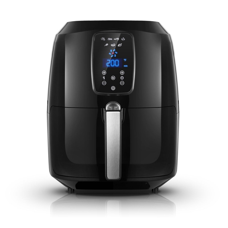 Buy 7L Maxkon OiL Free Air Fryer Cooker 1800W Black MyDeal