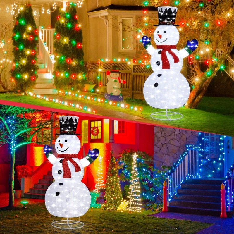 Buy 180CM 3D Christmas Snowman Light Christmas LED Light Xmas Light ...