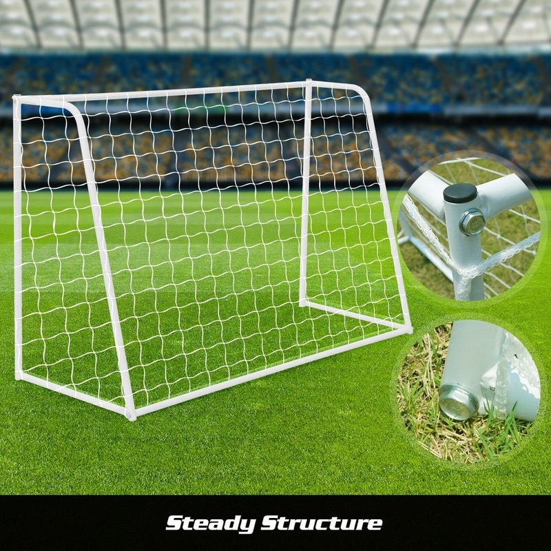 180CM Metal Soccer Goal Portable Football Net Frame Backyard Park