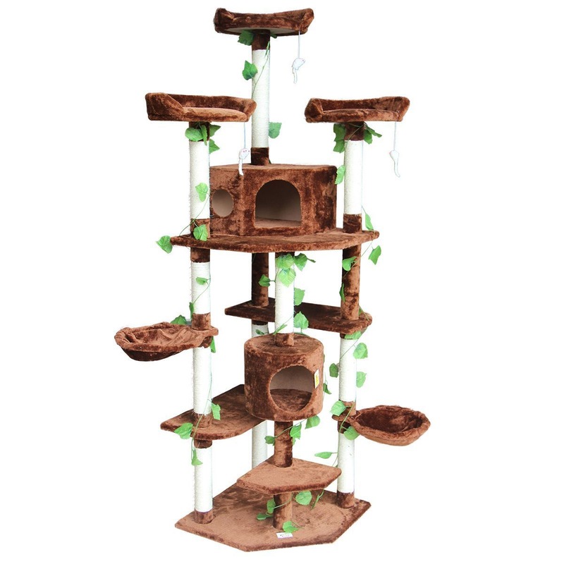 Buy Cat Scratching Tree Scratcher Post 2.1m Brown MyDeal