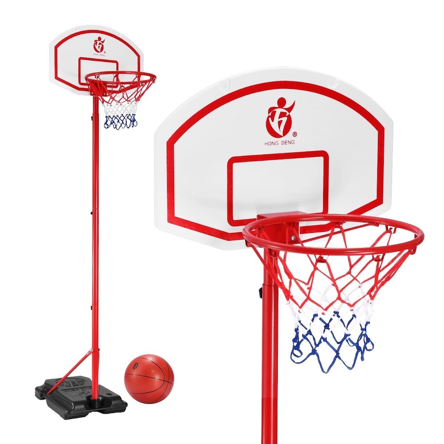 2.7m Adjustable Kid Basketball System Hoop Stand Backboard Basketball Set