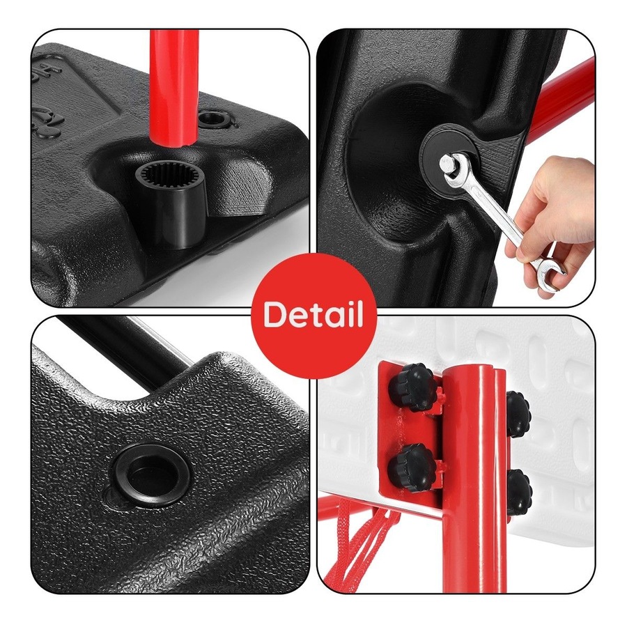 2.7m Adjustable Kid Basketball System Hoop Stand Backboard Basketball Set