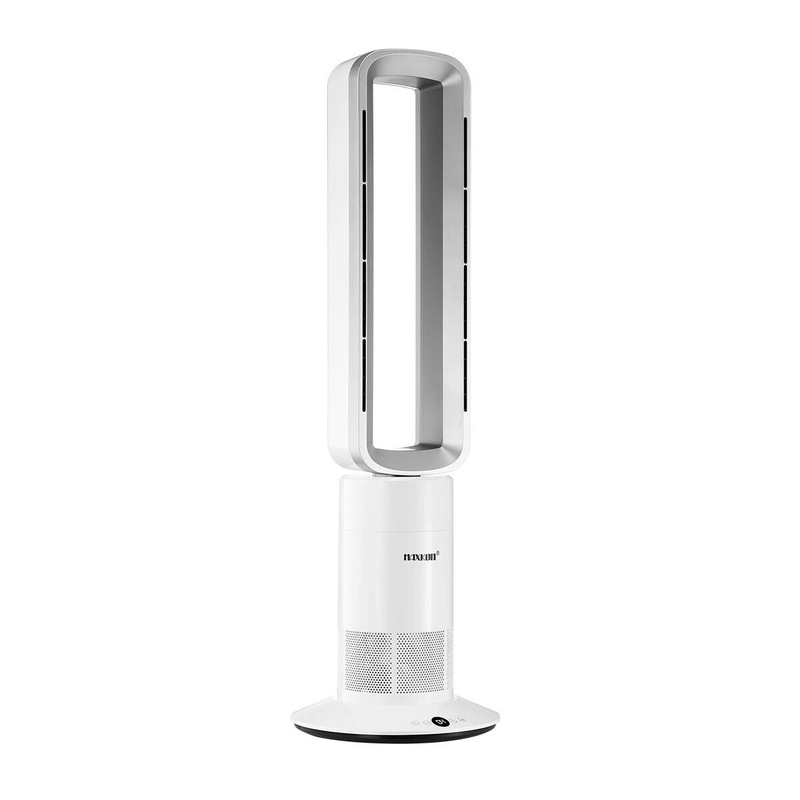 Buy 2 in 1 Bladeless Electric Tower Fan Cool Air Hot Heater Remote