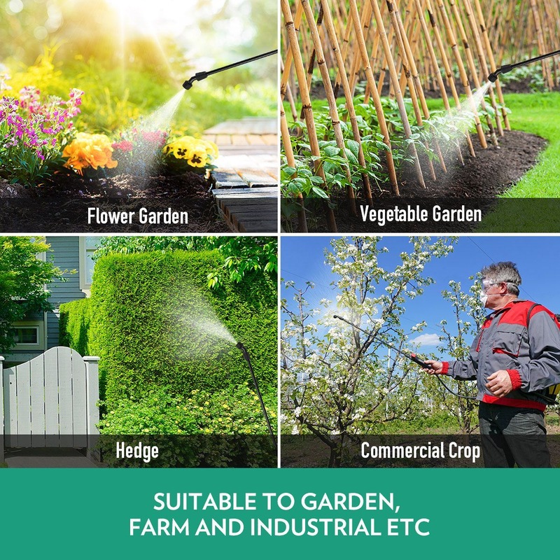 20l Weed Garden Backpack Sprayer W 4 Nozzle Pump Tank Hose Lance Belt Buy Garden Sprayers 363928