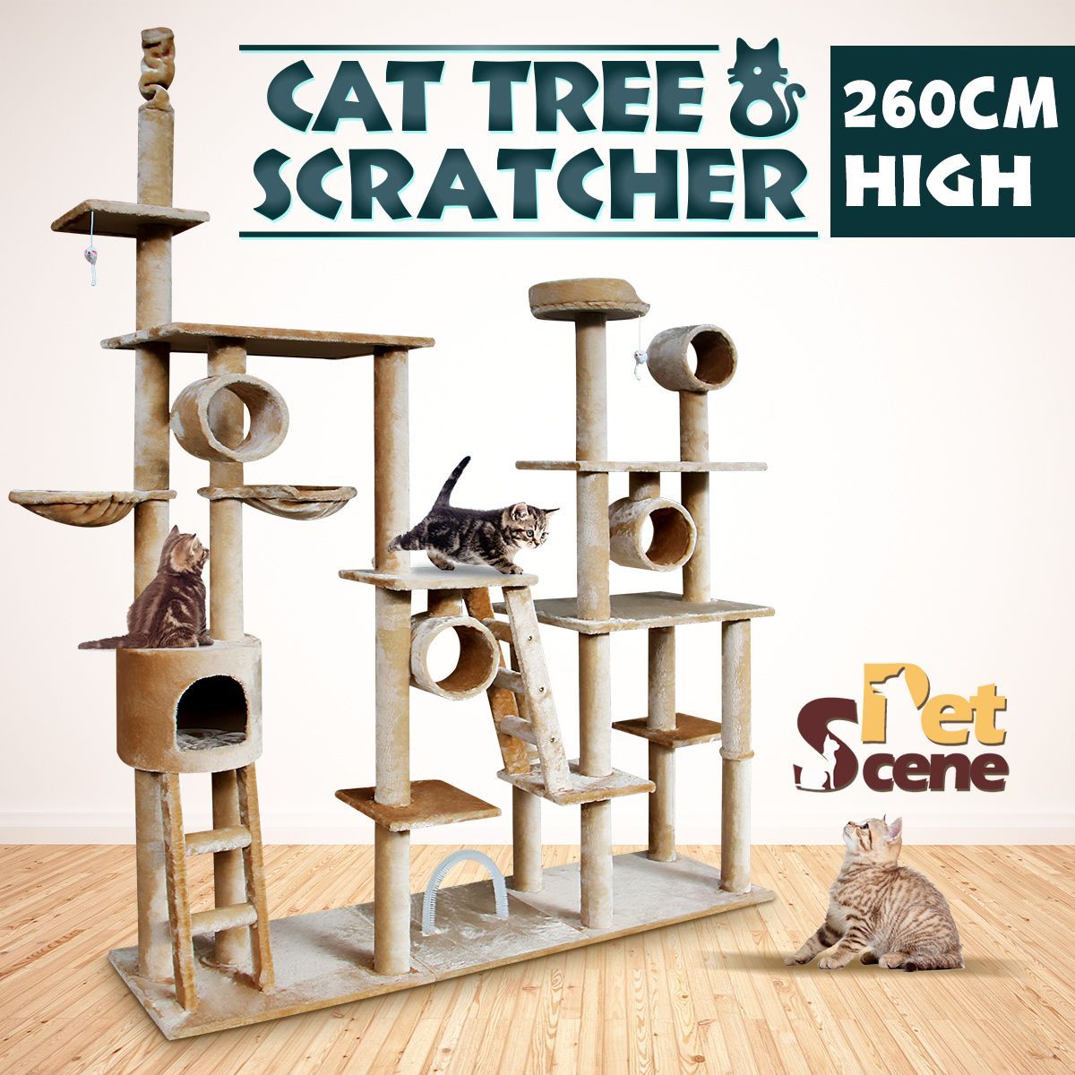 Pet essentials deluxe cat hot sale tree