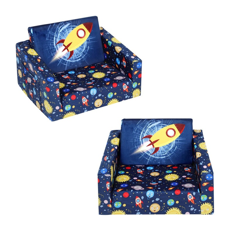 Buy 2in1 Kids Sofa Bed Couch Flip Out Lounger Chair Children Comfy