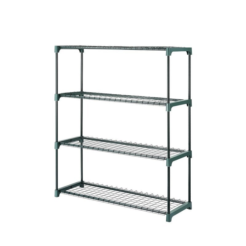 Buy 2x 4 Tier Plant Shelves Greenhouse Supplies Plant Stand Metal ...