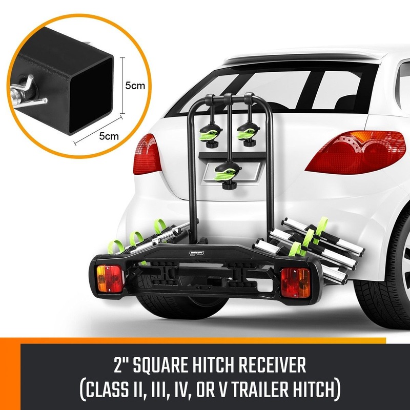 Buy 3 Bike Carrier Rack Towbar Bike Rack Hitch Mount Bicycle Holder for
