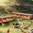 Buy 3 Hole Wooden Nesting Box Chicken House Hen Chook Laying Boxes Duck ...