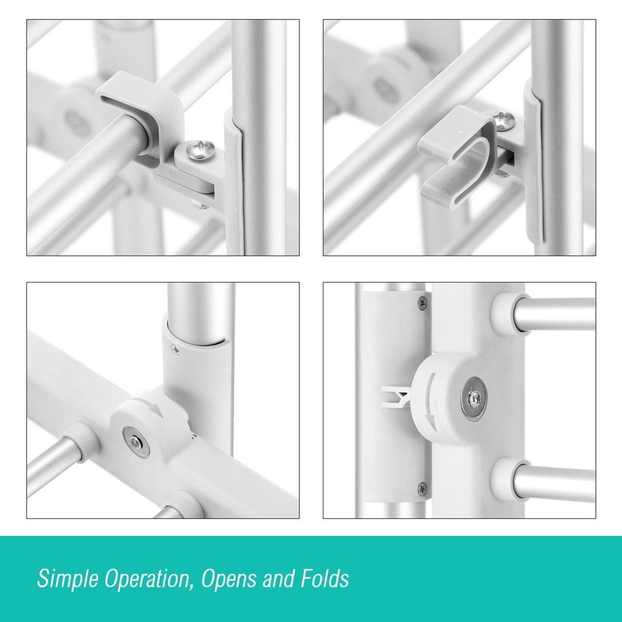 300W 3-Tier Heated Electric Clothes Towel Drying Rack Foldable