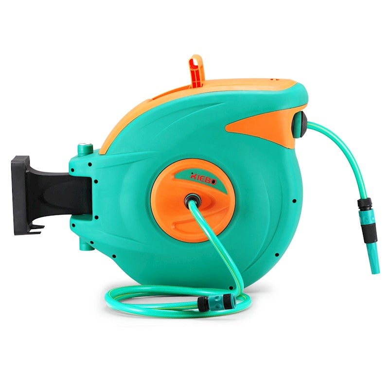 Dolphy Automatic Retractable Garden Hose Reel with 1/2 inch x 20