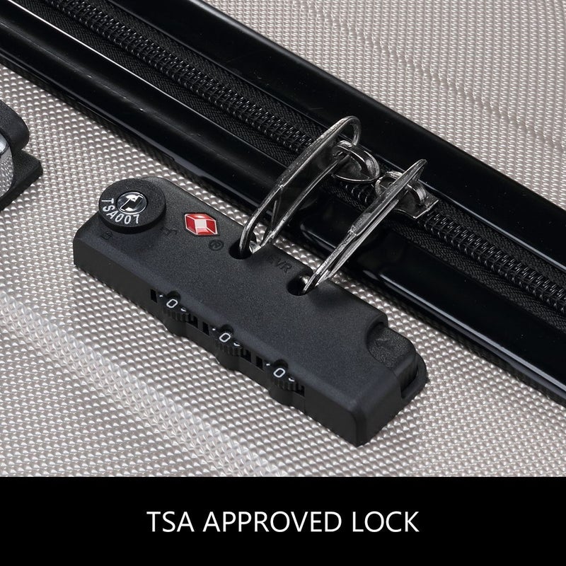 Buy Buon Viaggio 3 Luggage Set with TSA Lock Champagne - MyDeal