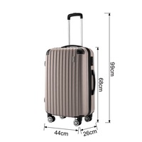 Buy Buon Viaggio 3 Luggage Set with TSA Lock Champagne - MyDeal