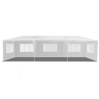 Outdoor Gazebo Folding Marquee Tent 3x9m White
