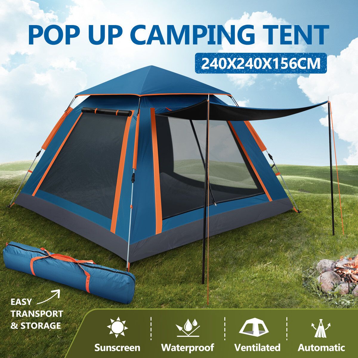 4 person instant hotsell pop up tent