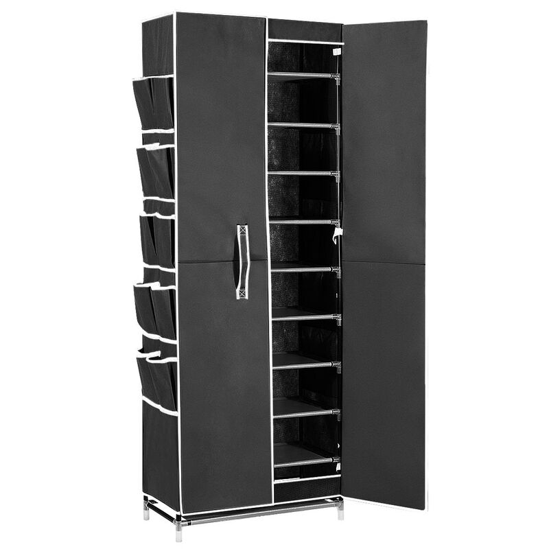 https://assets.mydeal.com.au/44447/40-pairs-10-tier-metal-stackable-shoe-rack-cabinet-shoe-organizer-storage-wardrobe-165cm-black-2547146_00.jpg?v=637522844436754773&imgclass=dealpageimage