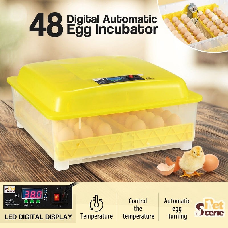 48 Egg Incubator Fully Automatic Turning Chicken Duck ...