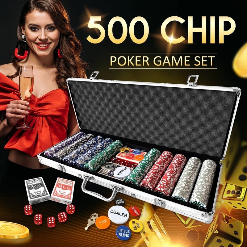 Buy 500 Holographic Eagle Chips Professional Poker Card Game Play