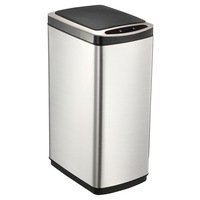 50L Rubbish Bin Dustbin Kitchen Recycling Trashcan Waste Garbage with Smart Infrared Motion Sensor