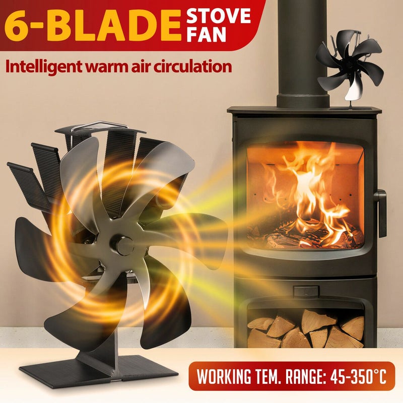 Best 6 Blades Fireplace Stove Fan for Wood Burners