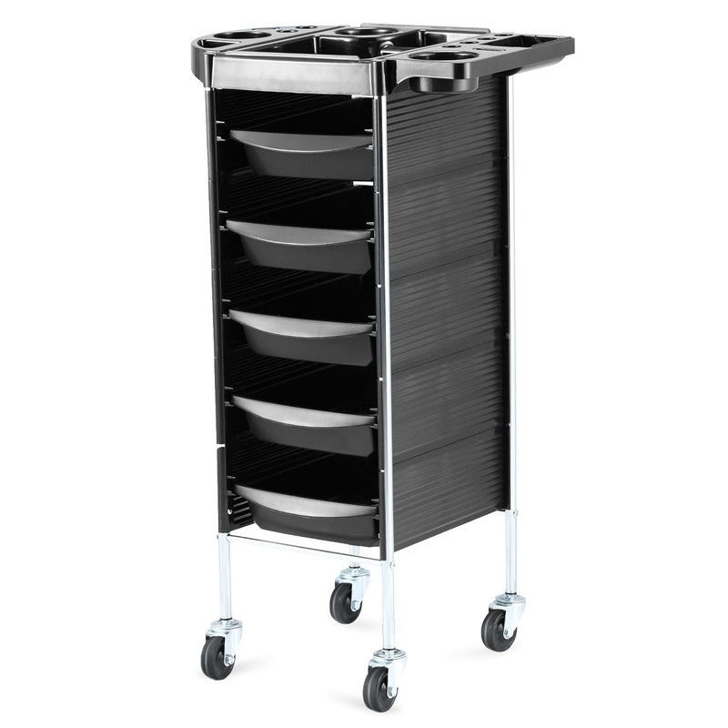 Buy 6 Tiers Hairdressing Storage Trolley Beauty Salon Rolling Cart 5