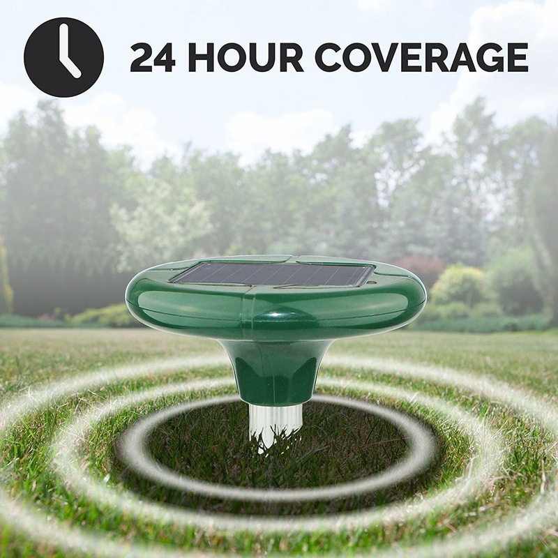 Buy 6 x Snake Repeller Ultrasonic Solar Powered Pest Repellent with