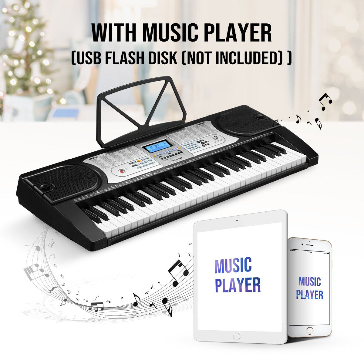 Piano with best sale led screen