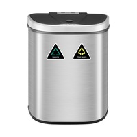 Buy Sensor Rubbish Bin 70L Motion Dual Kitchen Waste Can Auto Recycle ...