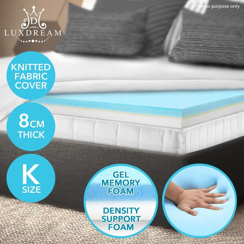 Buy Cool Gel Mattress Topper 8cm ThickKing Size MyDeal