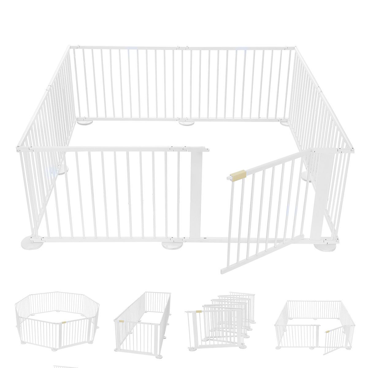 White 2024 playpen baby