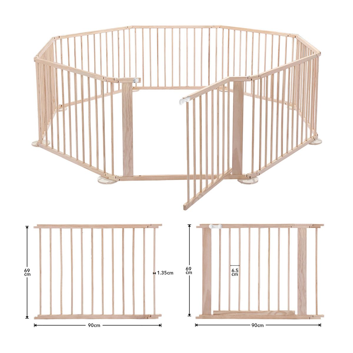 8 panel baby store playpen