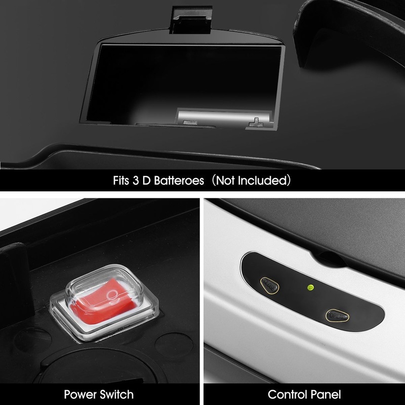 80L Motion Sensor Dual Rubbish Bin Stainless Steel Touchless Recycle