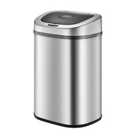 80L Sensor Dustbin Recycling Rubbish Bin Kitchen Trash Can Automatic Bins Waste Garbage TrashCan Stainless Steel