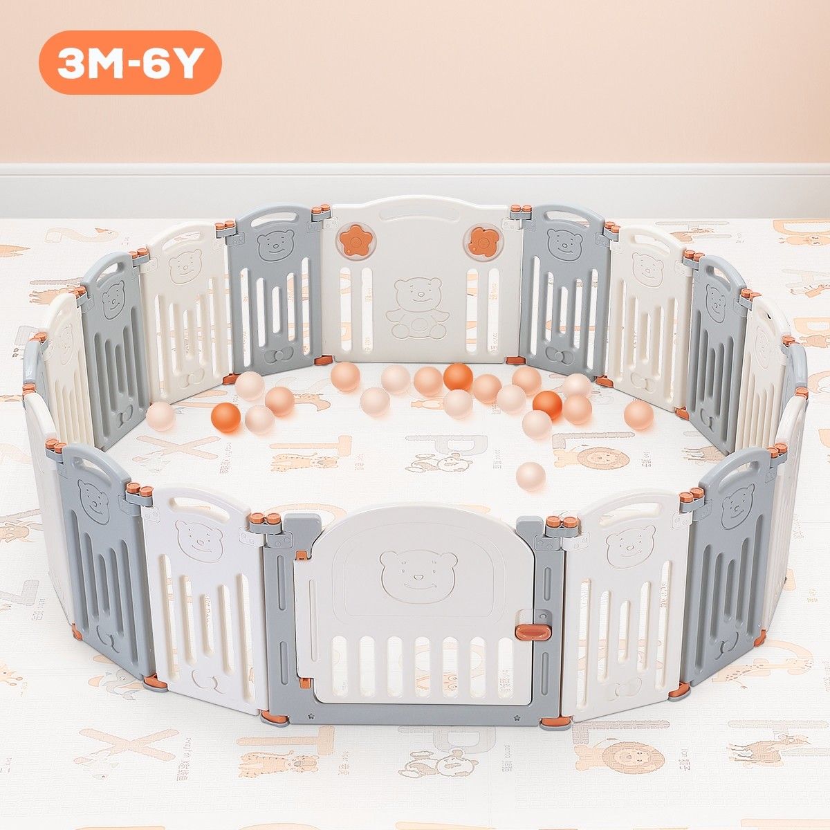 costway 18 panel baby playpen