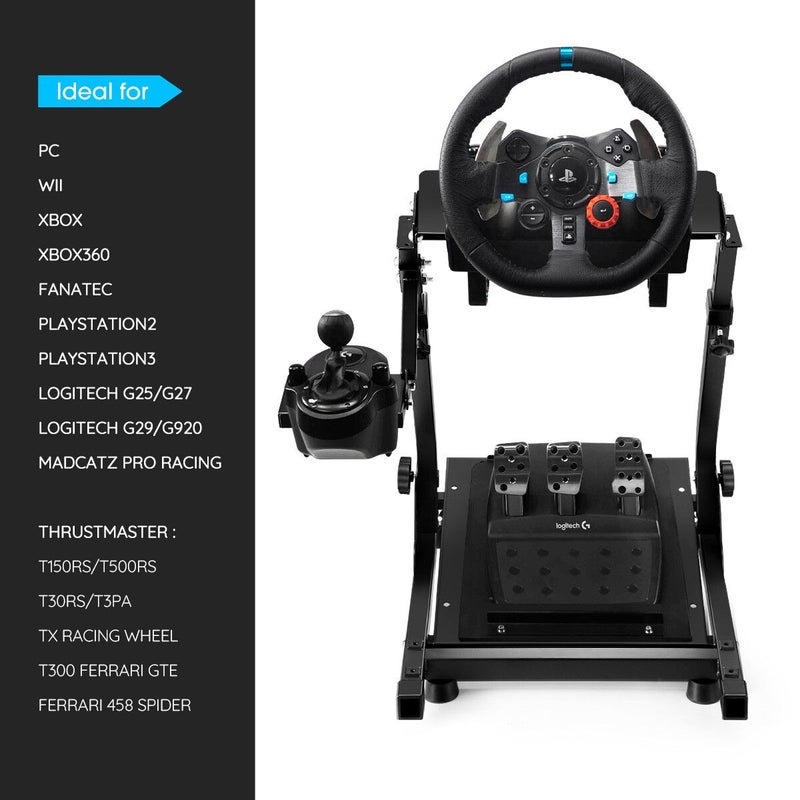 Buy Adjustable Gaming Racing Simulator Steering Wheel Stand for