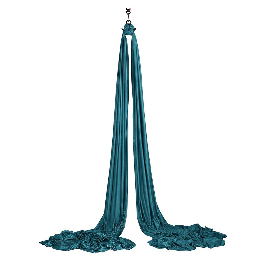 Aerial Silk Yoga Swing Hammock Starter Kit 8x2.8m Trapeze Inversion Exercise Gymnastics Antigravity Acrobatic Flying Strength Trainer Home Gym Workout