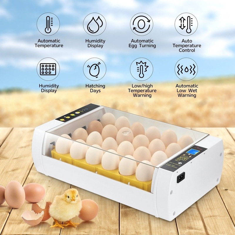Automatic 24 Egg Incubator Digital Hatching Chicken Duck Pigeon Quail