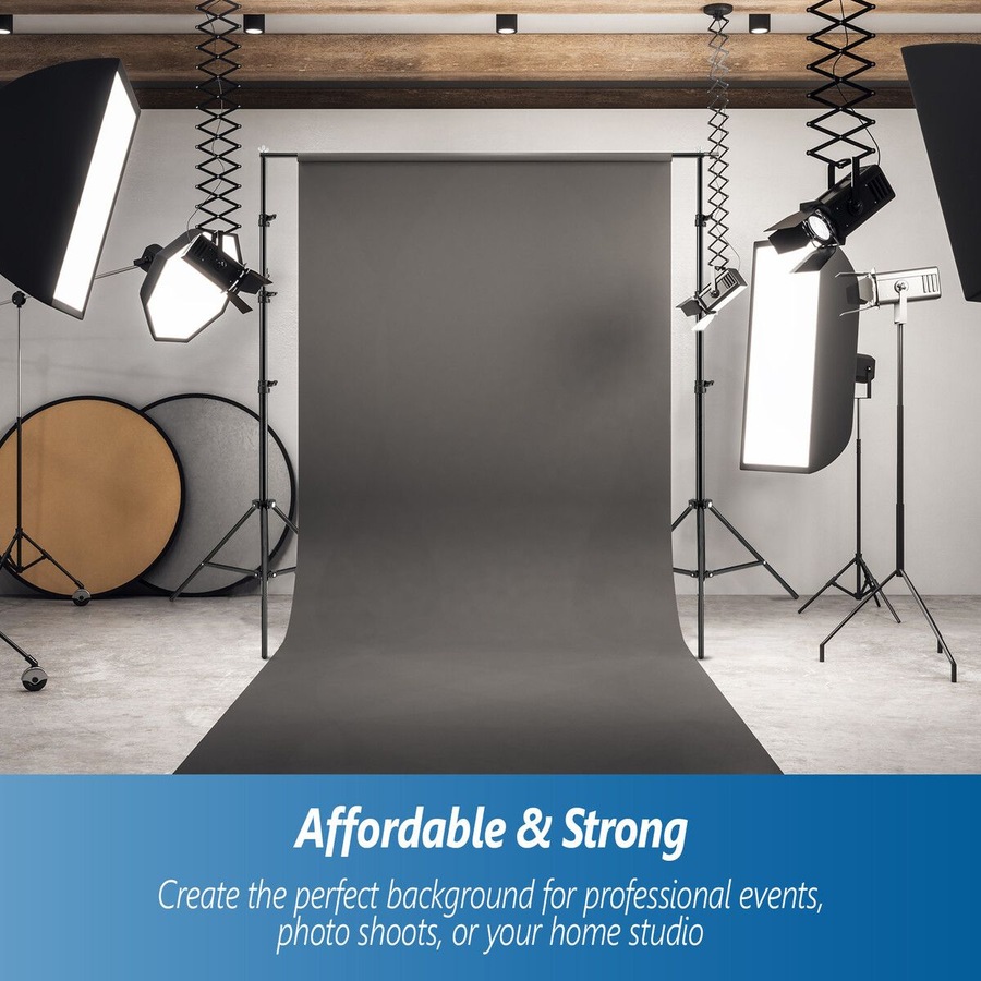Backdrop Stand Photo Studio Background Support Frame Kit 2.6x3m Adjustable Tripod Screen Clamps Carry Bag for Party Event Birthday Wedding Photography