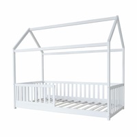 Bed Frame Wooden Single Size Timber House Wood Mattress Base Platform Kids Bedroom Furniture