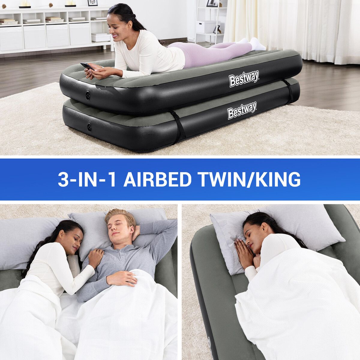 Bestway air bed king cheap size