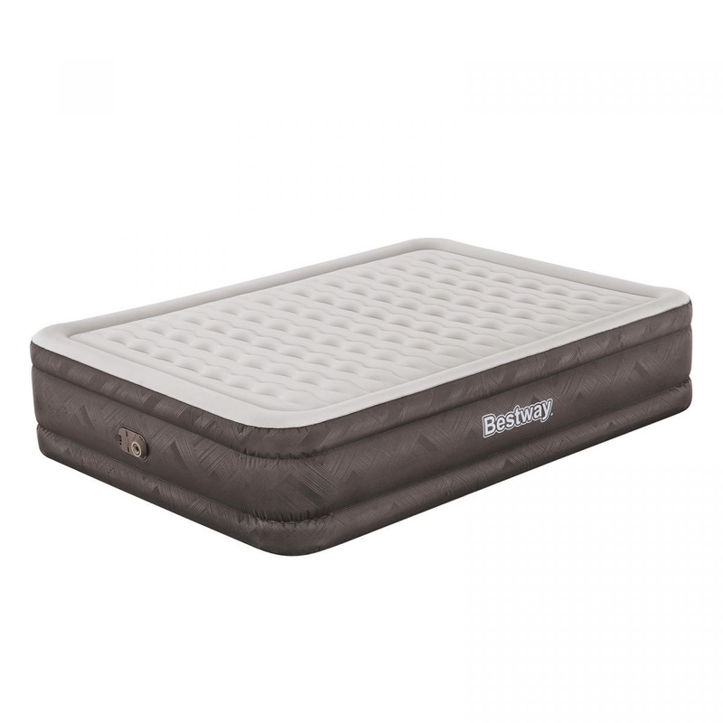 Buy Bestway Queen Size Air Bed Inflatable Mattress with Built in Pump