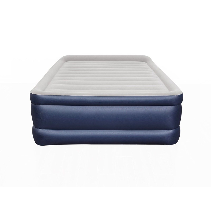 Buy Bestway Queen Size Camping Air Bed Inflatable Flocked Mattress Built in AC Pump MyDeal
