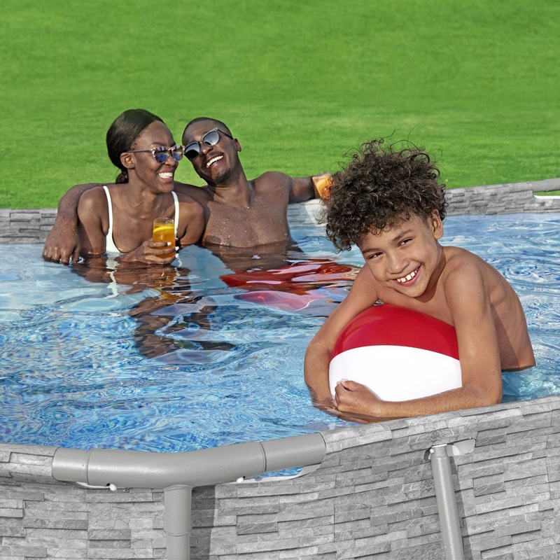 bestway above ground pool steel frame pool set with filter pump 4 27 x 2 5 x 1m buy swimming pools 581843