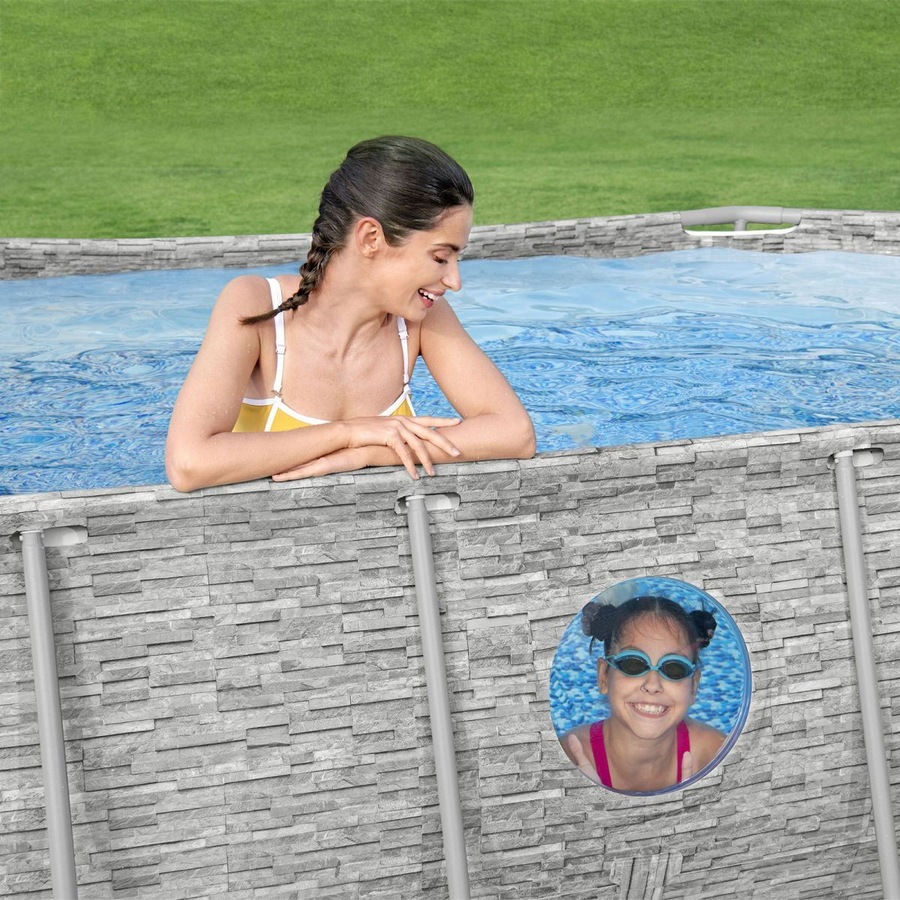 Bestway Above Ground Pool Steel Frame Pool Set with Filter Pump 4.27 x 2.5 x 1M