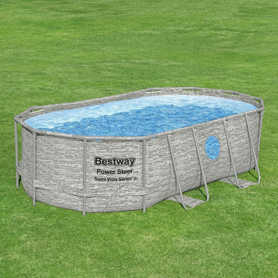 Bestway Above Ground Pool Steel Frame Pool Set with Filter Pump 4.27 x 2.5 x 1M