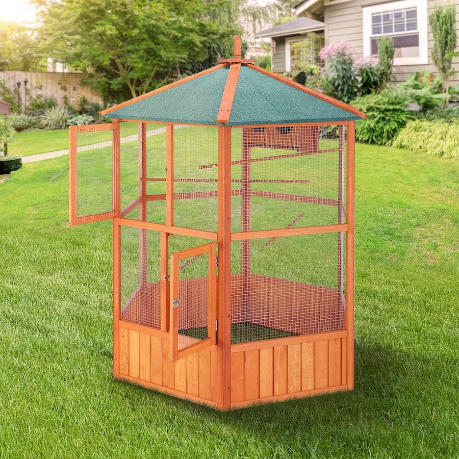 Buy Bird Cage Aviary Parrot House Budgie Cockatiel Canary Enclosure ...
